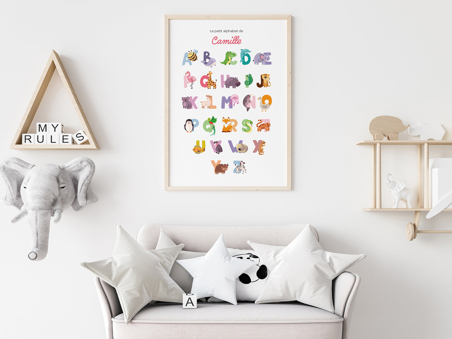 Customizable Animals Alphabet Poster