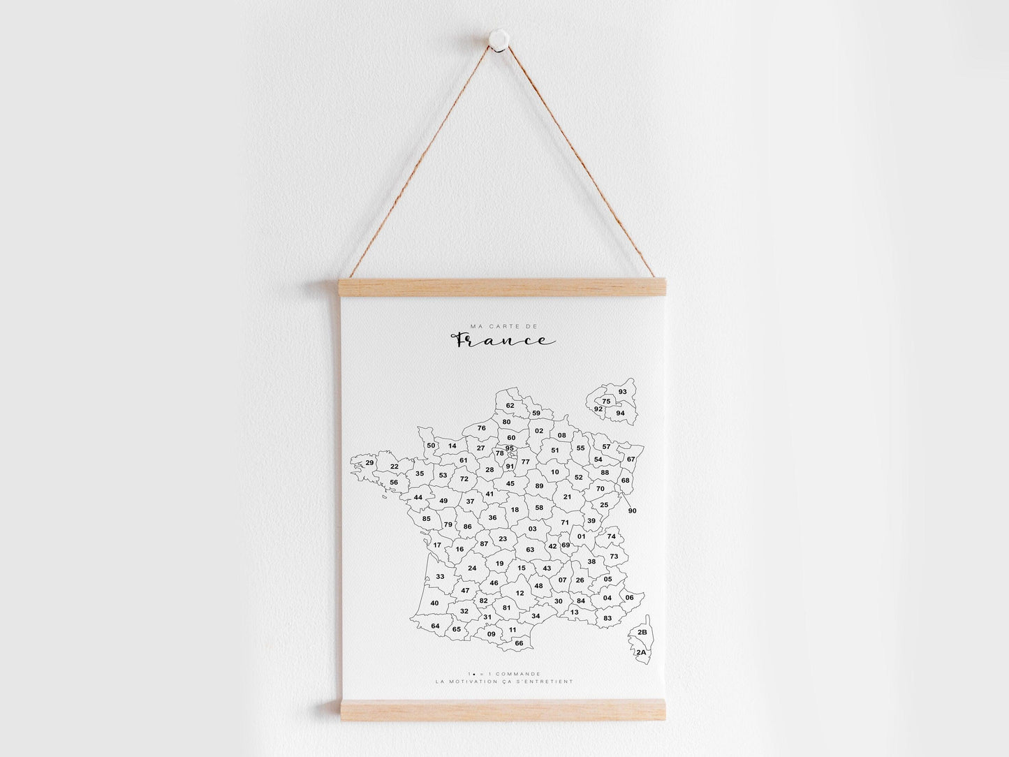 Carte des ventes France entrepreneur - Suivez vos commandes et ventes pour petite entreprise - Map à remplir pour motivation - carte france - Imagine.affiche