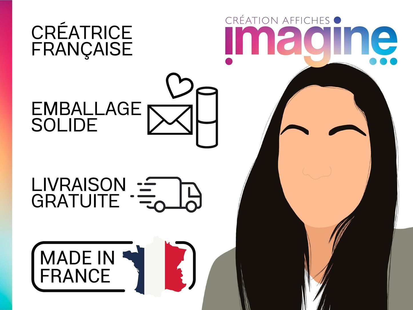 Affiche Les jours de la semaine - lundi mardi samedi chambre enfant école maternelle primaire - poster enfant garçon et fille apprentissage - Imagine.affiche