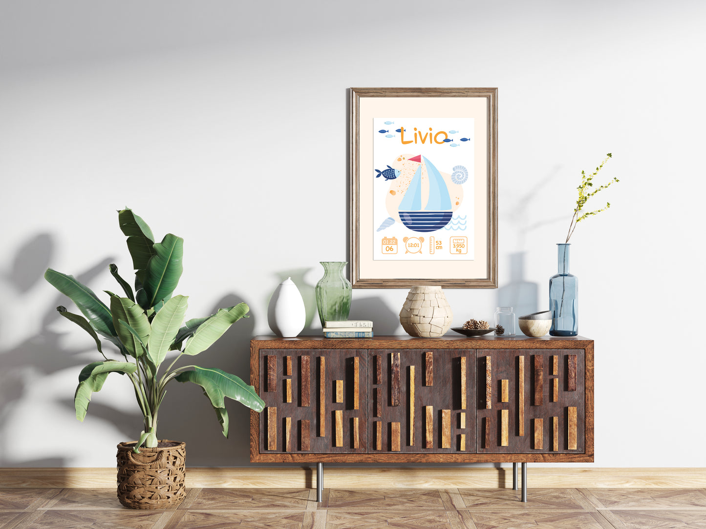 "Sailor" personalized birth poster