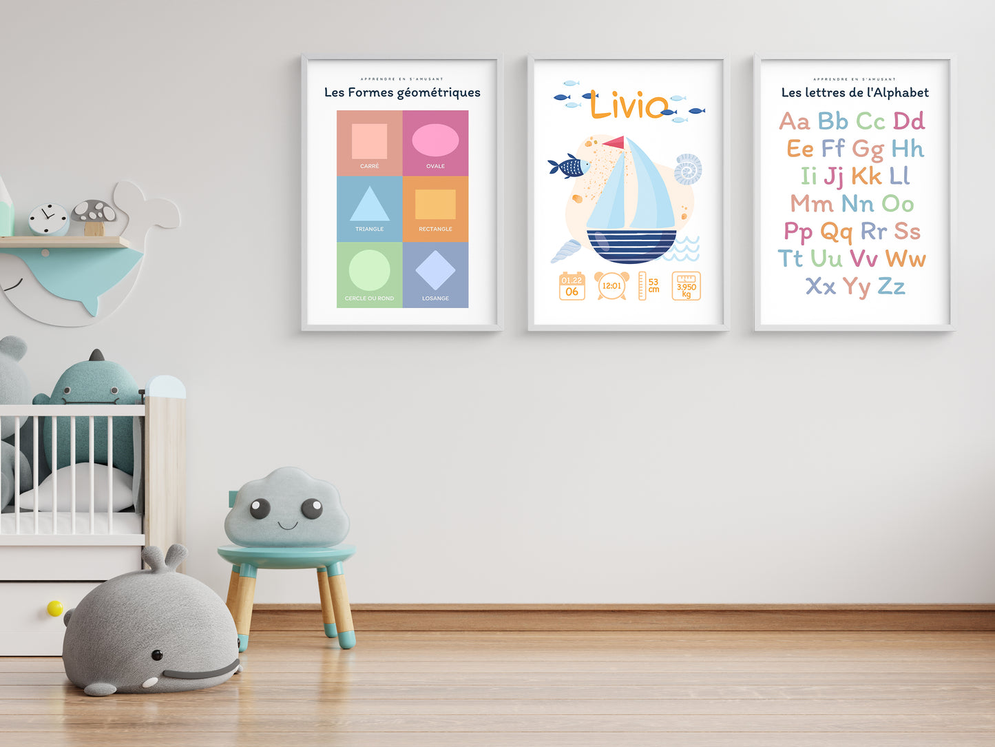 "Sailor" personalized birth poster