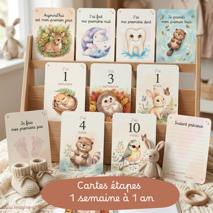 Cartes étapes 15 dans le pack de 1 semaine à 1 an