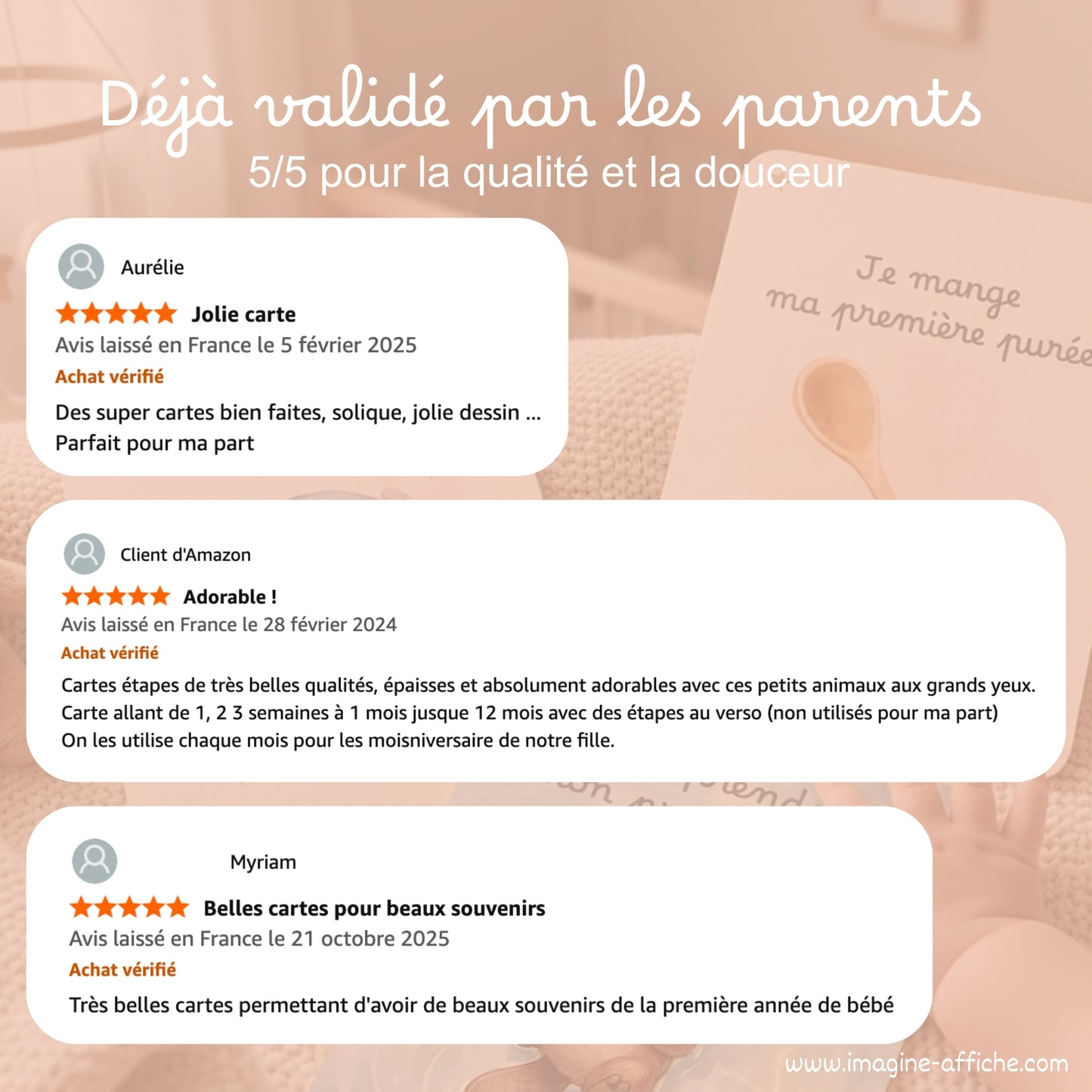 Avis sur les cartes étapes imagine affiche