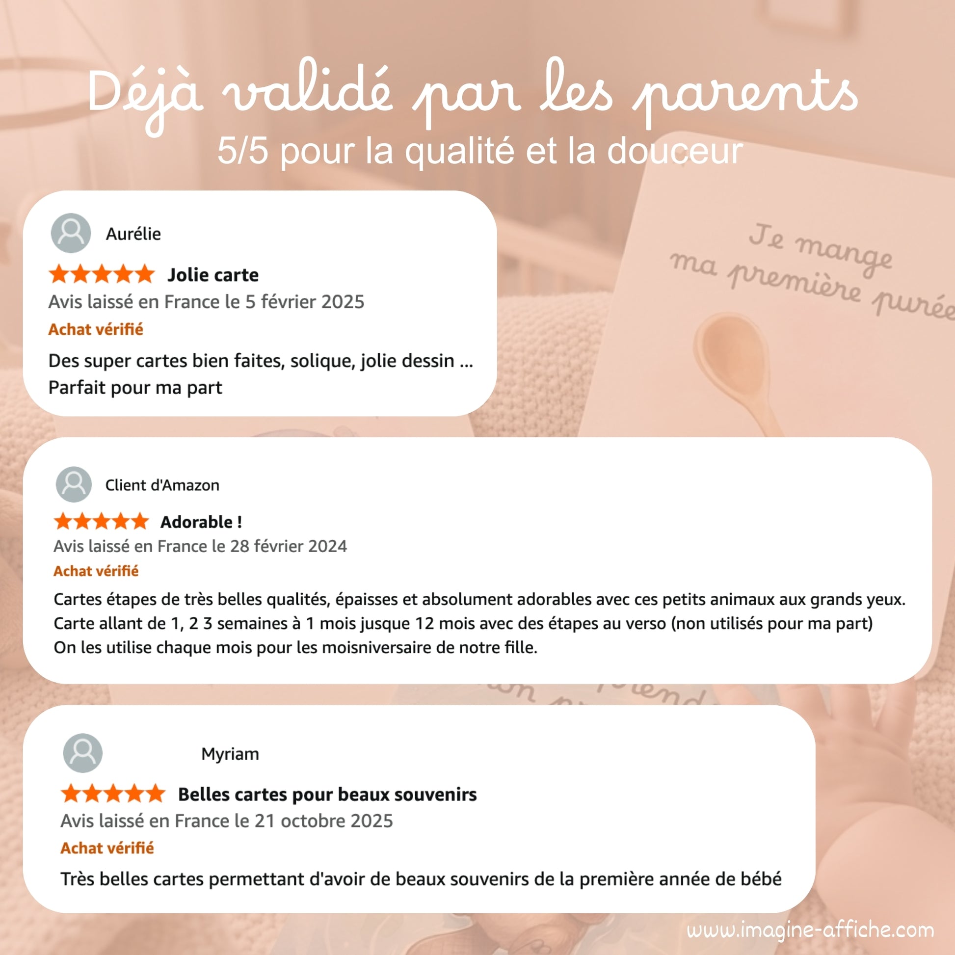 Avis sur les cartes étapes imagine affiche