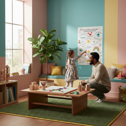 Affiche affirmations positives pour enfant en version garçon ou fille