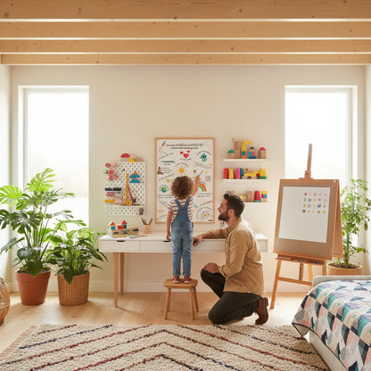 Affiche affirmations positives pour enfant en version garçon ou fille