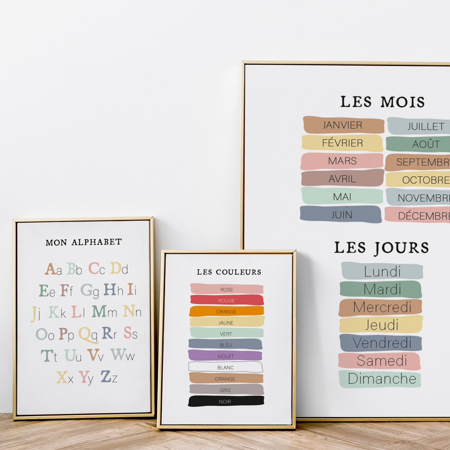 Décoration chambre enfant affiches éducatives - apprentissage ludique alphabet numéros