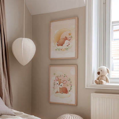 Poster biche mignonne éveil imagination décoration chambre enfant
