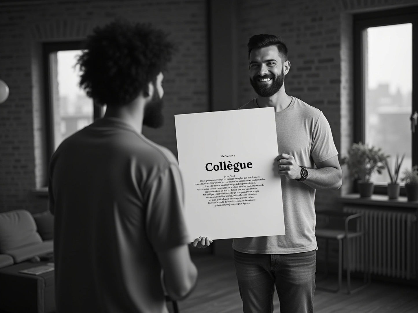 Affiche définition collègue