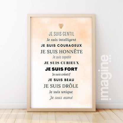 Affiche Motivation - phrases positives compliment