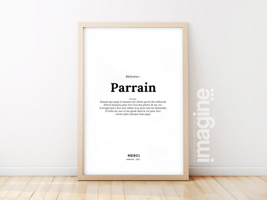 Godfather definition poster - request or gift