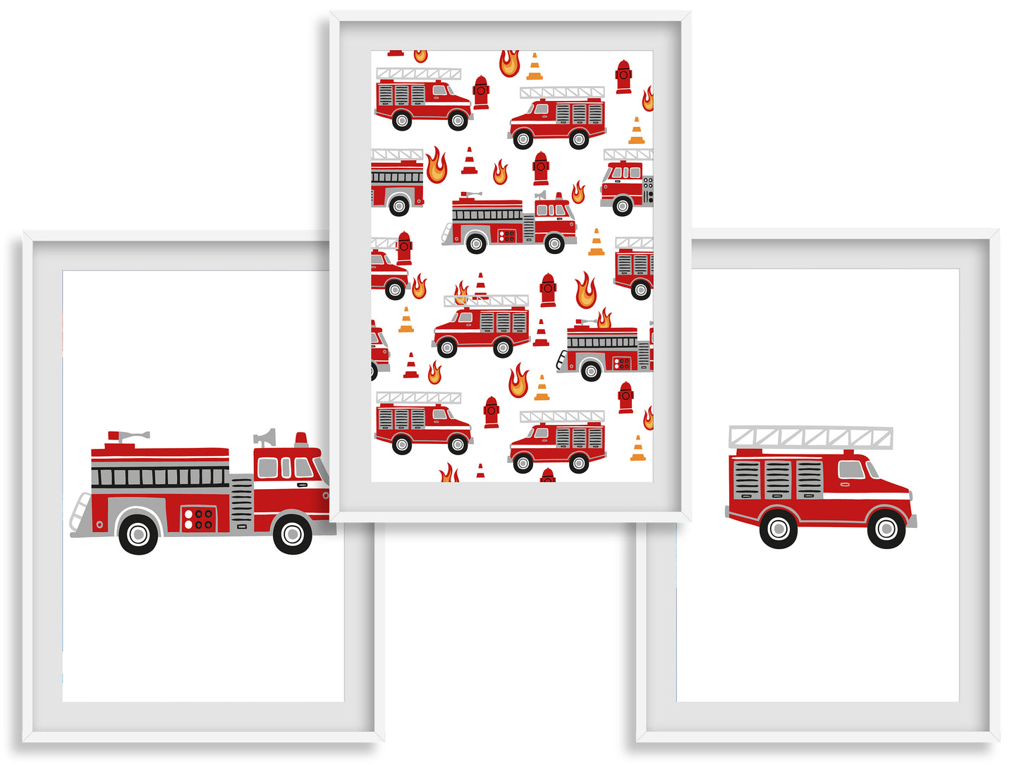 3 Affiches Thème Pompier pour Enfants | Éveillez l'Héroïsme et l'Imagination