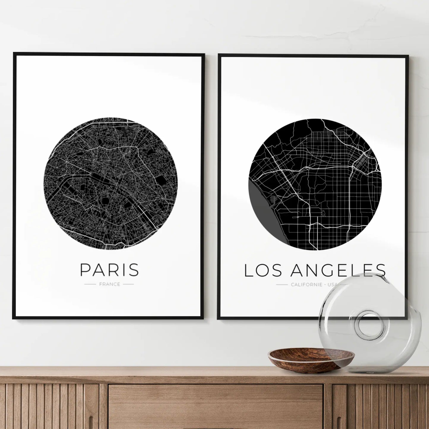 Affiche Paris City Map Personnalisable - Carte Ville France