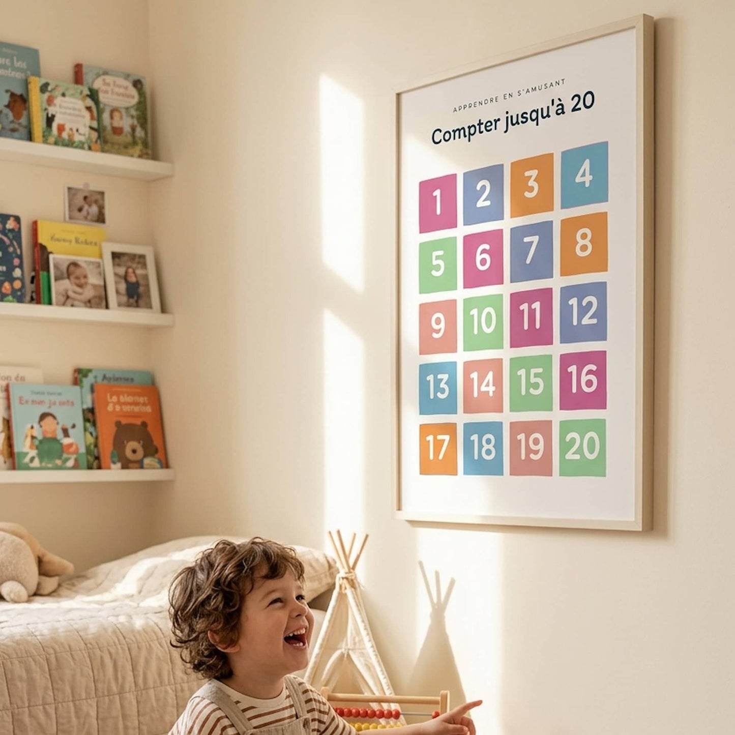 Affiche Apprendre à Compter jusqu'à 20
