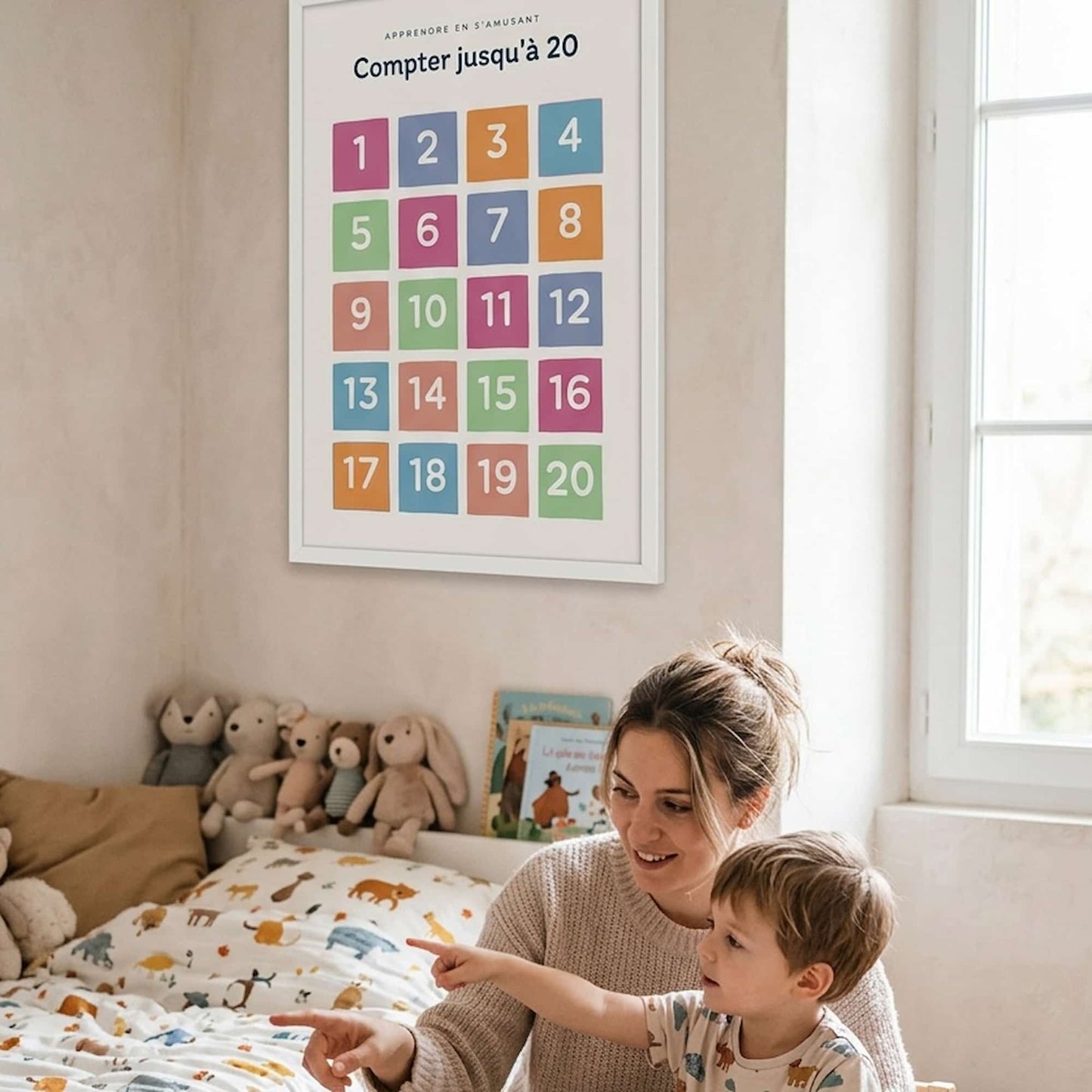 Affiche Apprendre à Compter jusqu'à 20