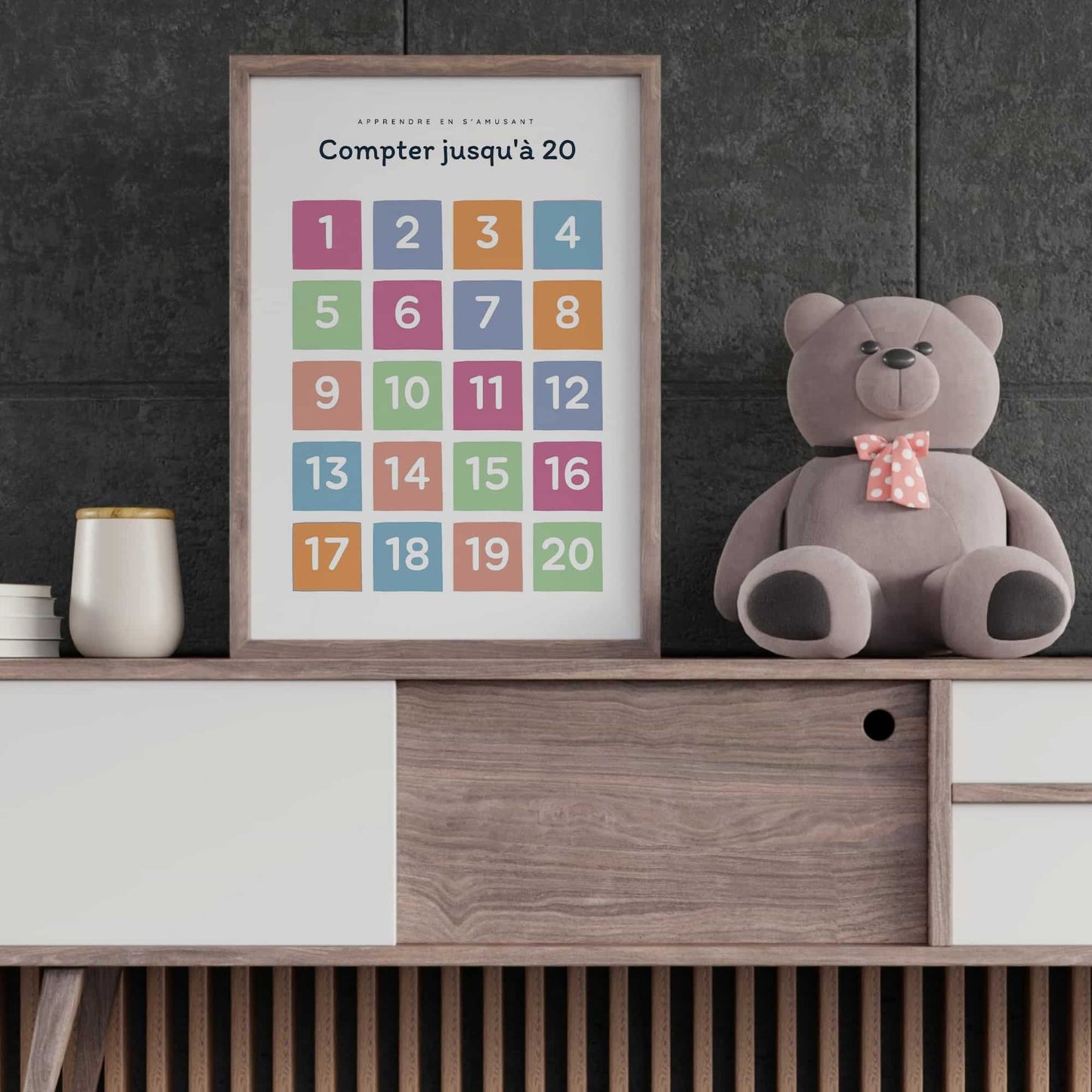 Affiche Apprendre à Compter jusqu'à 20