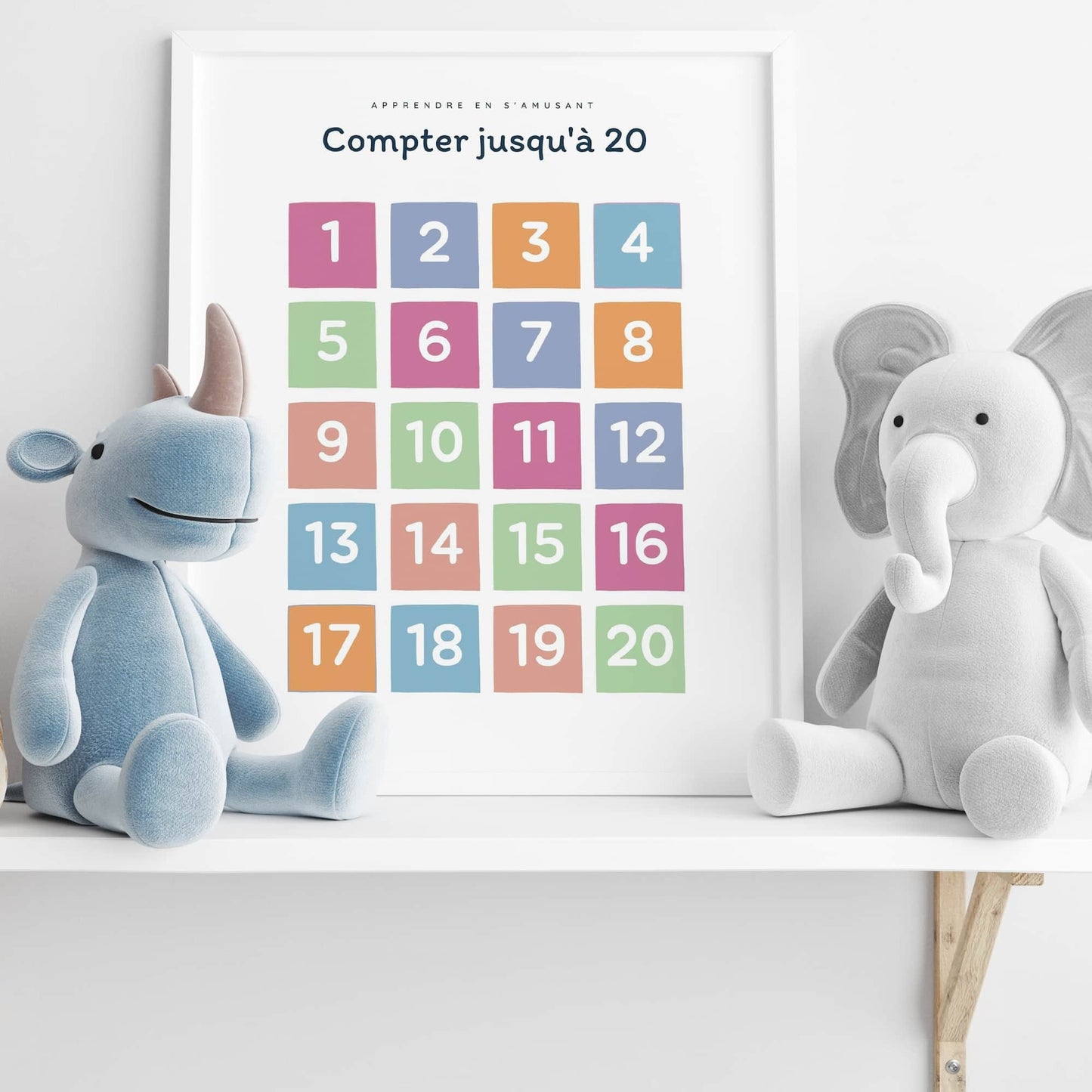 Affiche Apprendre à Compter jusqu'à 20