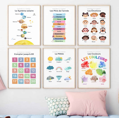 Affiche Apprendre à Compter jusqu'à 20