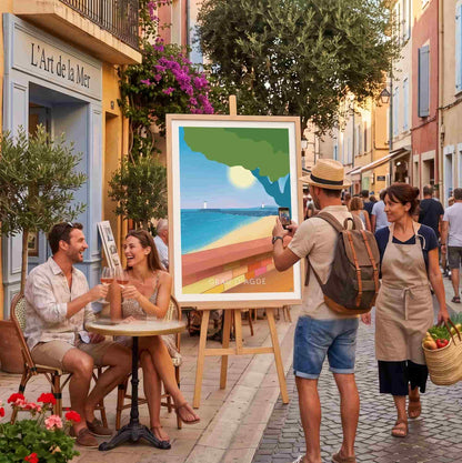 Affiche Grau d'Agde – Décoration Murale Voyage Hérault & Occitanie – Imagine Affiche