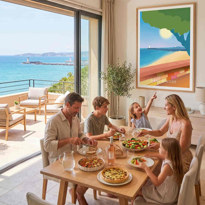 Affiche Grau d'Agde – Décoration Murale Voyage Hérault & Occitanie – Imagine Affiche