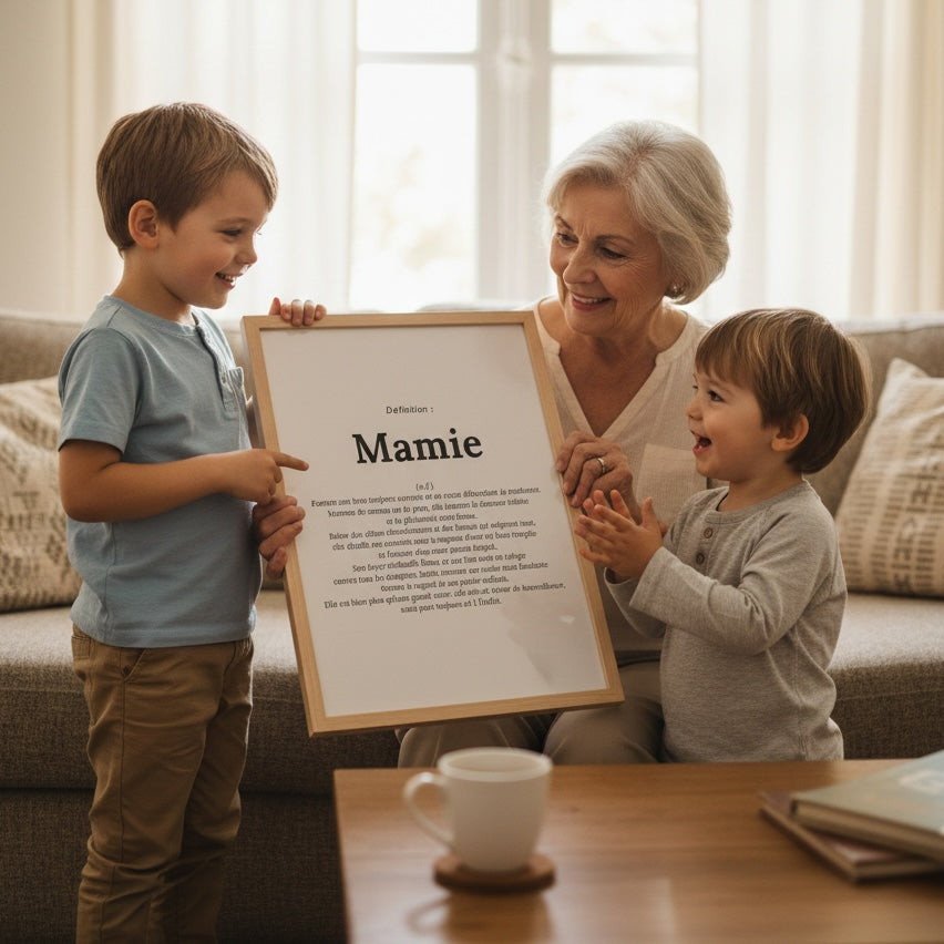 Cadeau mamie et petits enfants