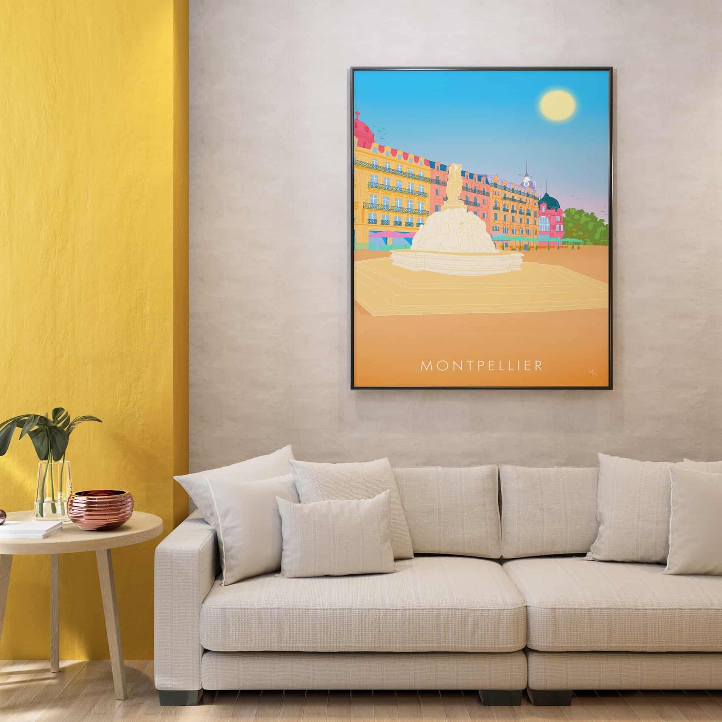 Affiche de Montpellier dans Hérault en France