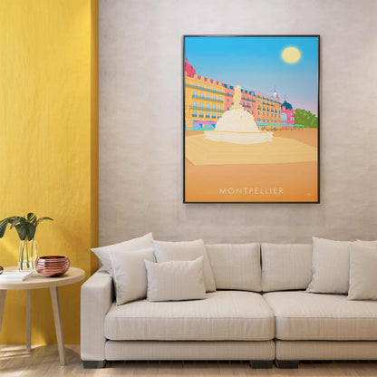 Affiche de Montpellier dans Hérault en France