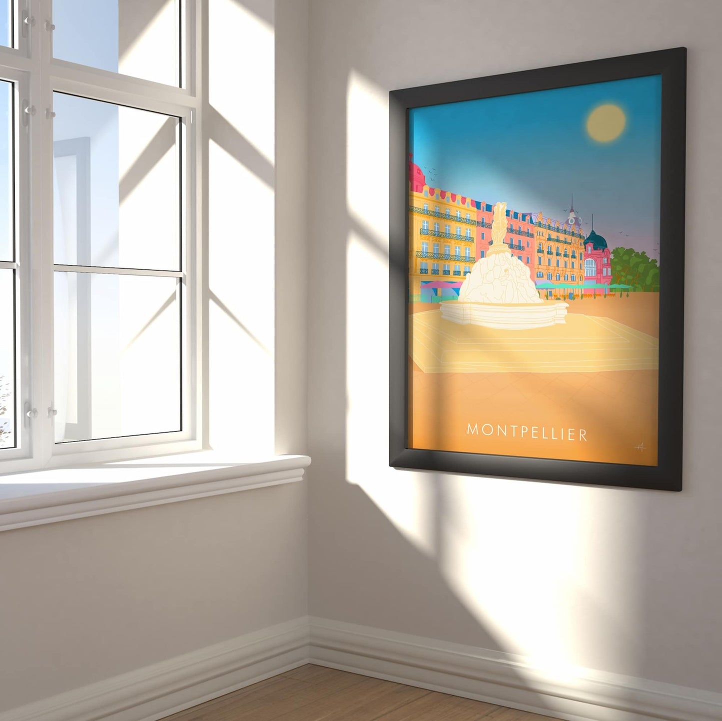 Affiche de Montpellier dans Hérault en France