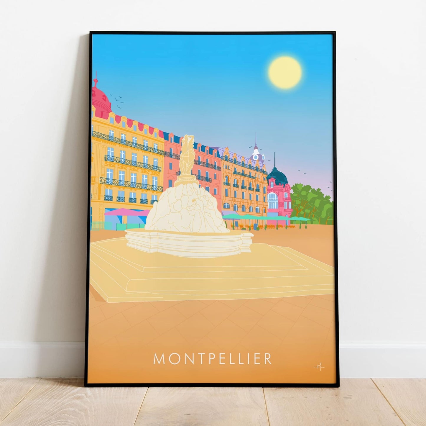 Affiche de Montpellier dans Hérault en France