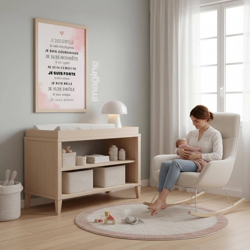 Poster confiance en soi phrases positives motivation quotidienne enfant

