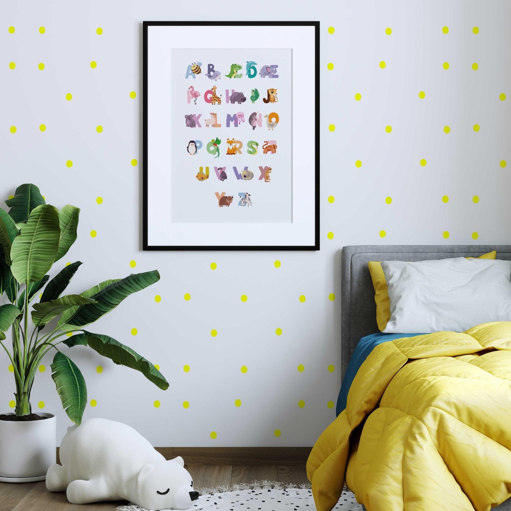 Alphabet animaux couleurs vives affiche pédagogique maternelle primaire