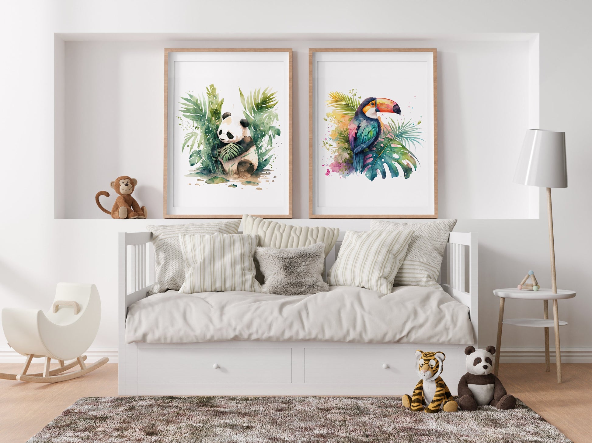 Affiche Toucan style Aquarelle - Ajoutez une Touche de Magie de la Jungle à Votre Décoration