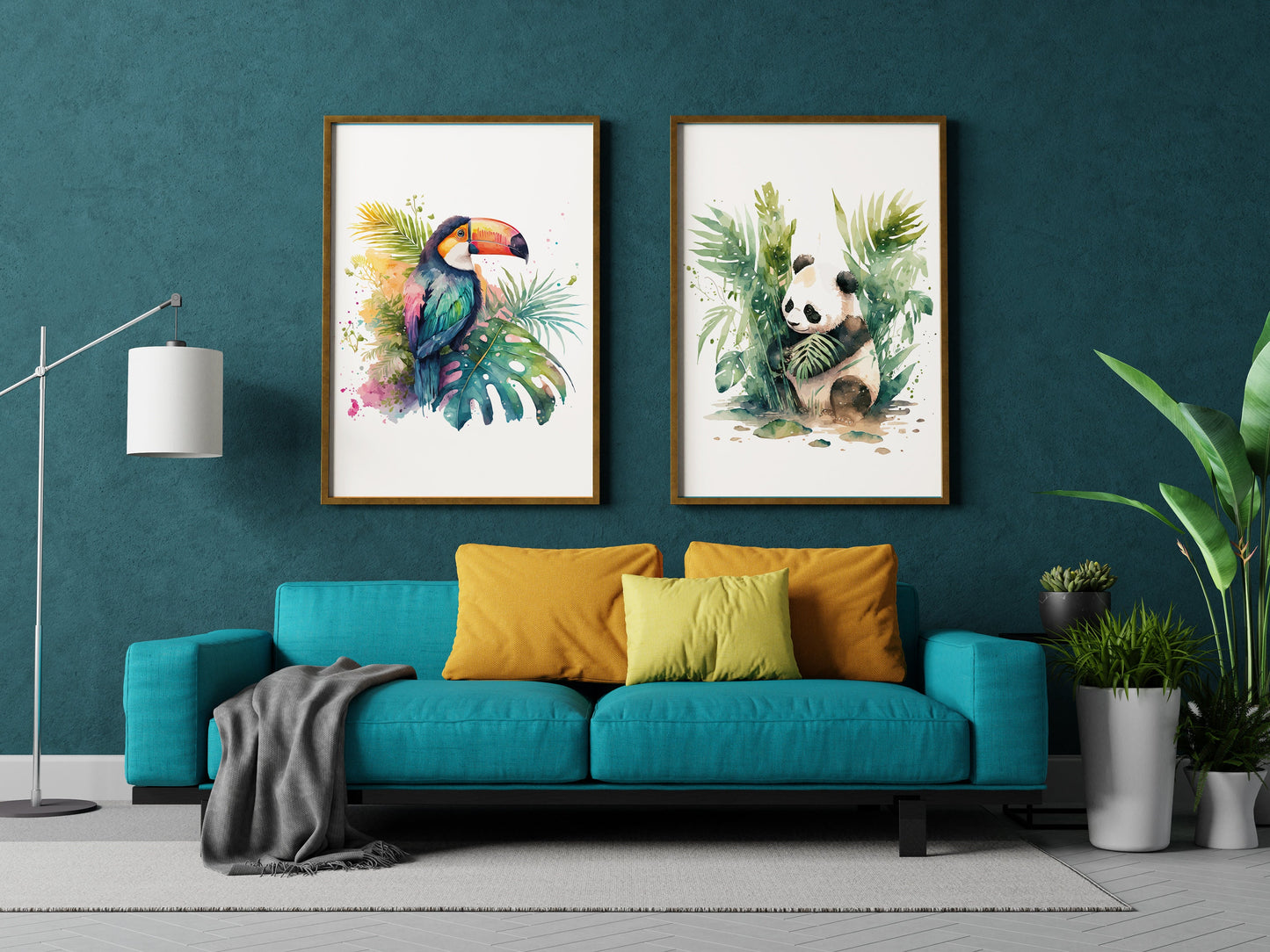 Affiche Toucan style Aquarelle - Ajoutez une Touche de Magie de la Jungle à Votre Décoration