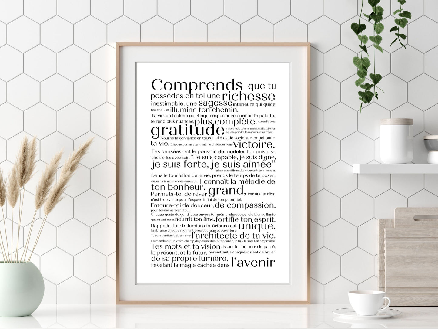 Affiche de Motivation "Richesse Intérieure"