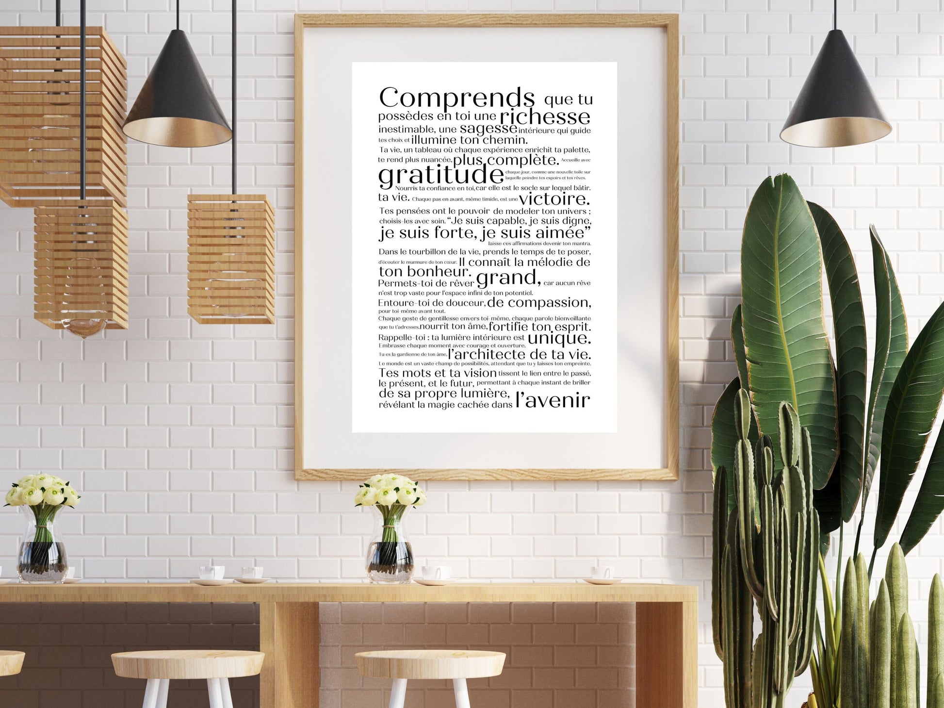 Affiche de Motivation "Richesse Intérieure"
