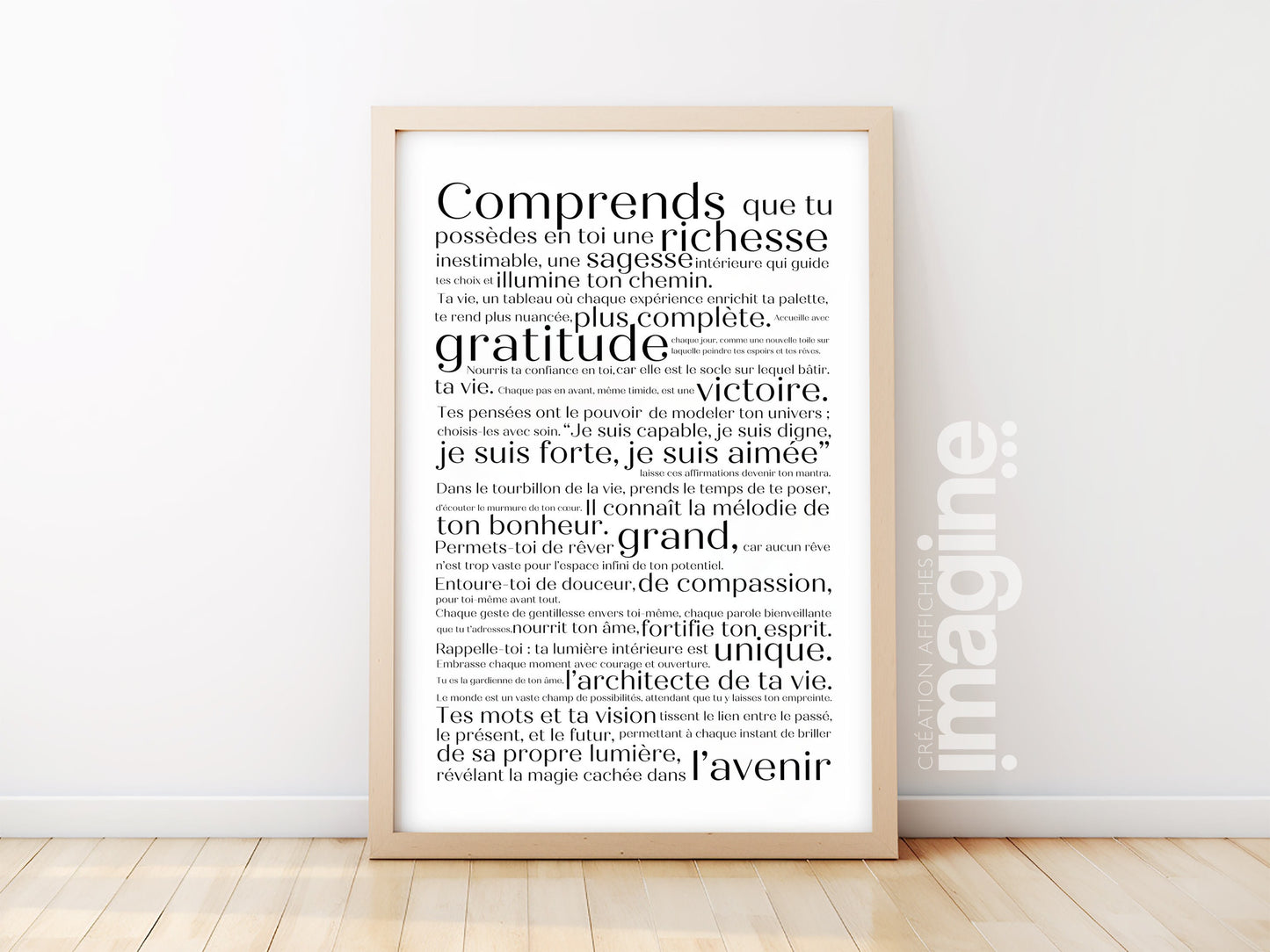 Affiche de Motivation "Richesse Intérieure"