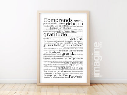 Affiche de Motivation "Richesse Intérieure"