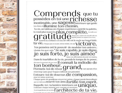 Affiche de Motivation "Richesse Intérieure"