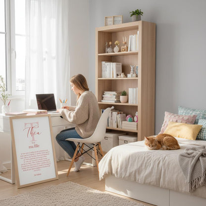 Affiche "lettre à mon enfant" "à ma fille" dire je t'aime avec ce poster motivation et affirmation positive
