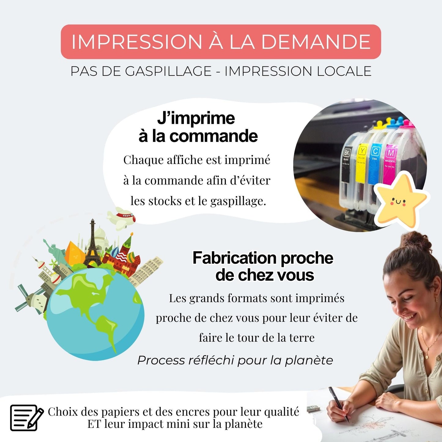 Affiche "lettre à mon enfant" "à ma fille" dire je t'aime avec ce poster motivation et affirmation positive
