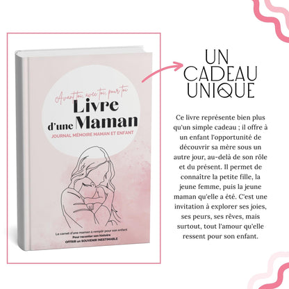 Livre à remplir pour maman – Journal de souvenirs guidé – Cadeau émouvant Fête des Mères, grossesse, bébé