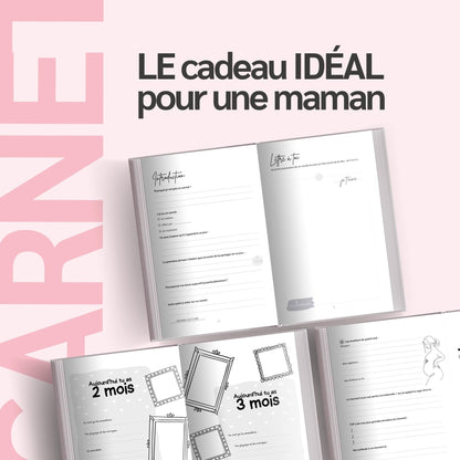 Livre à remplir pour maman – Journal de souvenirs guidé – Cadeau émouvant Fête des Mères, grossesse, bébé