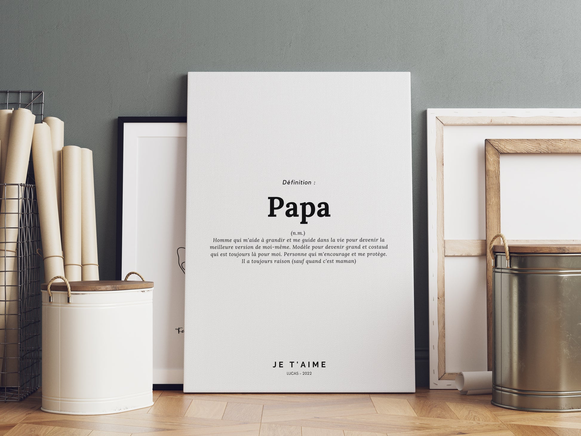 Affiche définition Papa – Imagine.affiche