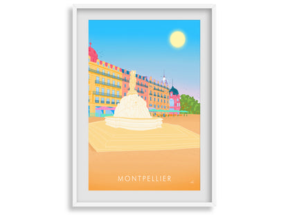 Affiche de Montpellier dans Hérault en France
