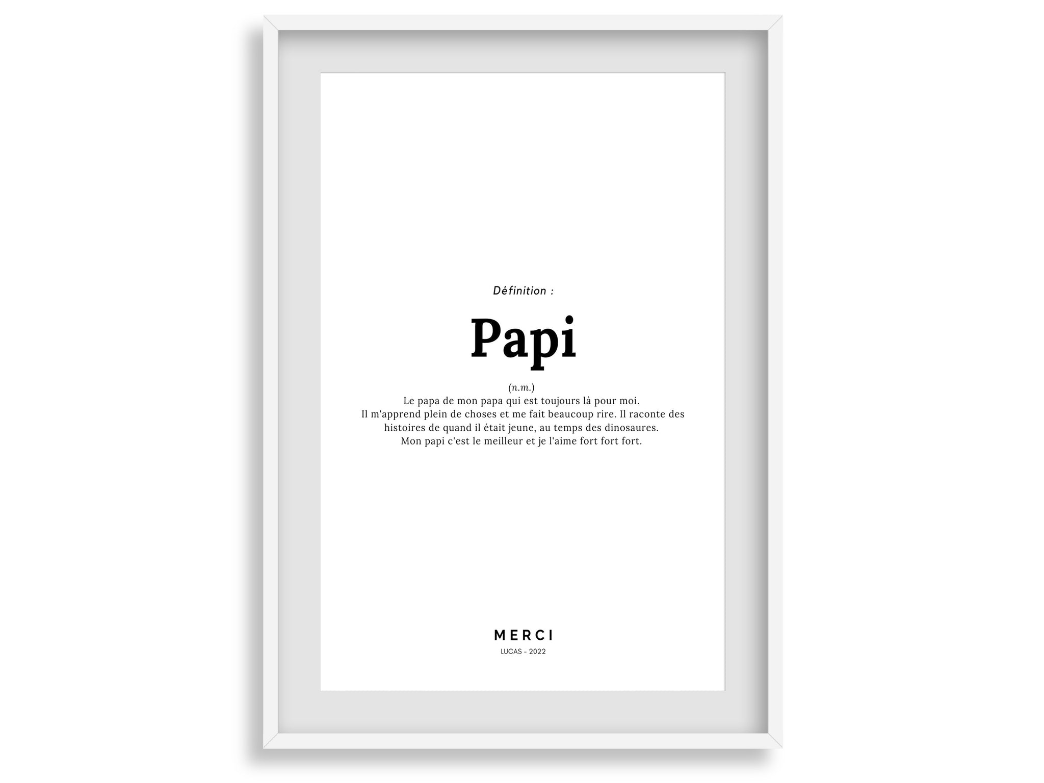 Affiche définition Papi – Imagine.affiche