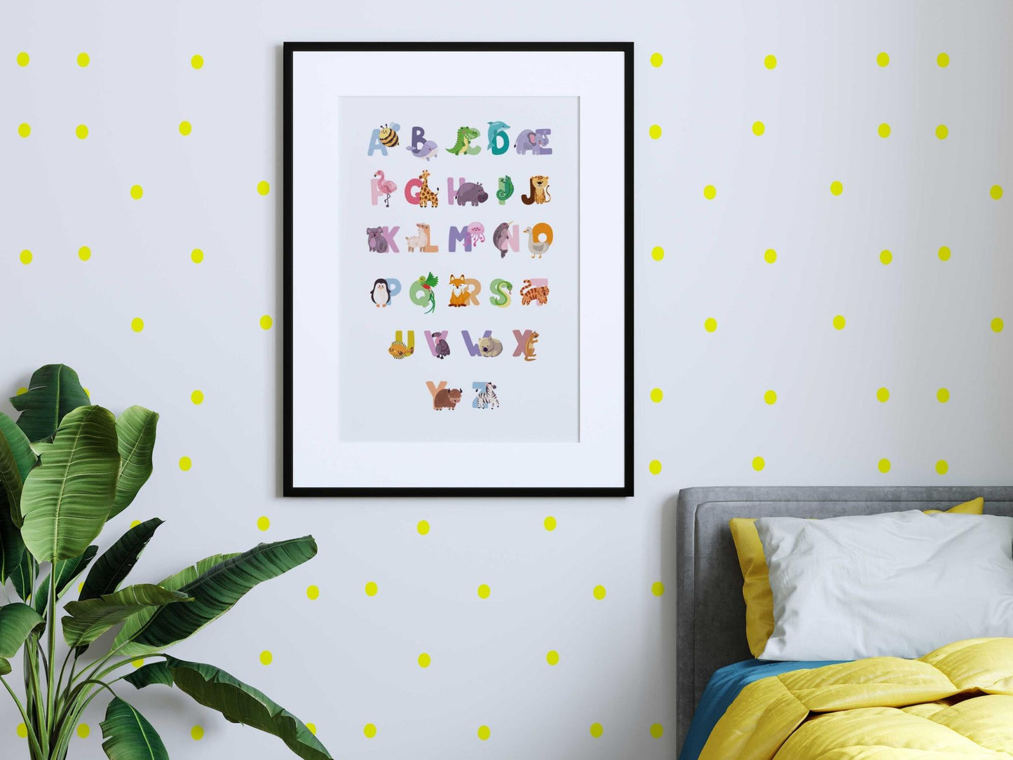 Abécédaire Animaux Coloré - Affiche Éducative et Ludique pour Éveil d'Enfant